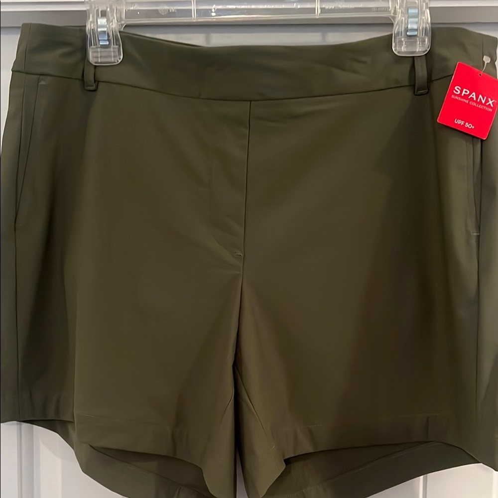 Spanx Women's Olive Shorts